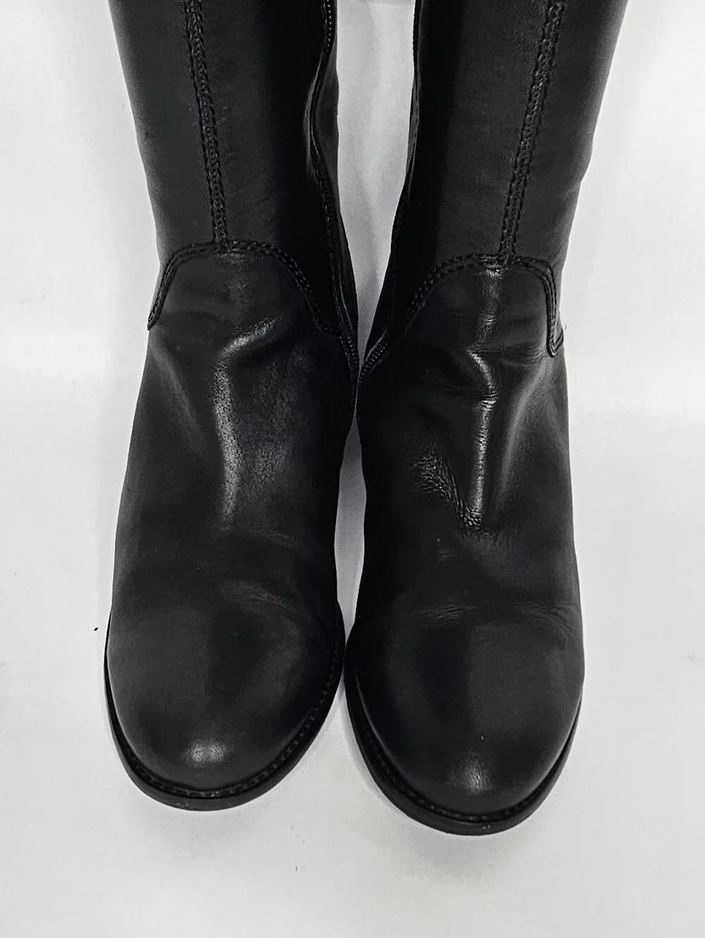 Arturo Chiang Studded leather Black Heel Boots 8
